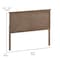 Flash Furniture Queen Light Brown Herringbone Adjustable Headboard MG-97881-QHB-Q-LTBRN-GG - alternate 10